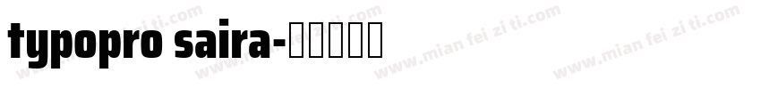 typopro saira字体转换